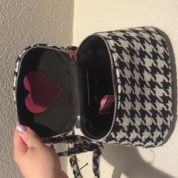 Sugar Thrillz Houndstooth Tweed Crossbody Bag - Picture 3 of 4